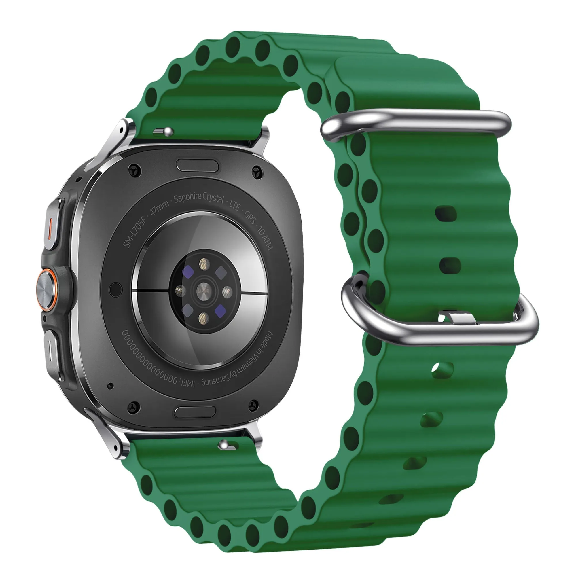 Exclusive Bandz Samsung Galaxy Watch Ultra Ocean Strap 'Classic' (Dark Green)  Dont Miss Out!