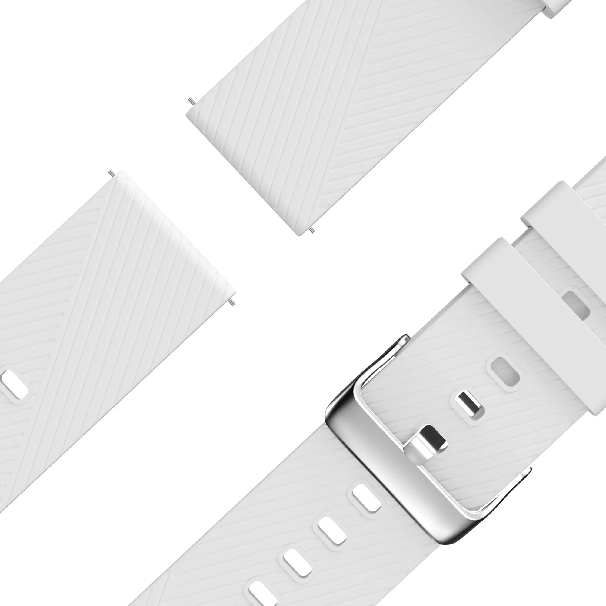 Exclusive Bandz Xiaomi Amazfit GTS Silicone Strap 'Deluxe' (White)  Last Few Pieces!
