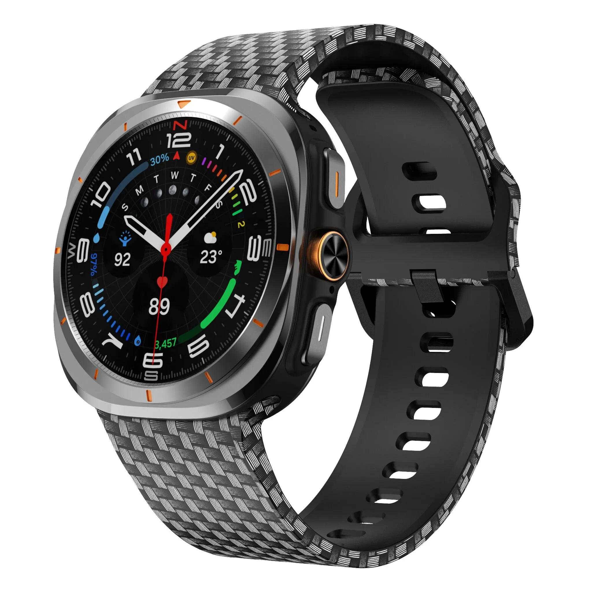 Exclusive Carbon Fiber Samsung Galaxy Watch Ultra Silicone Strap  Limited Stock!