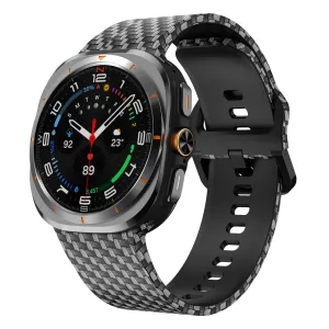 Exclusive Carbon Fiber Samsung Galaxy Watch Ultra Silicone Strap  Limited Stock!