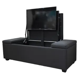 Exclusive Definition Automation Ottoman TV Lift Large with Side Storage incl. Mechanism For 26 to 42 TVs  Almost Gone!