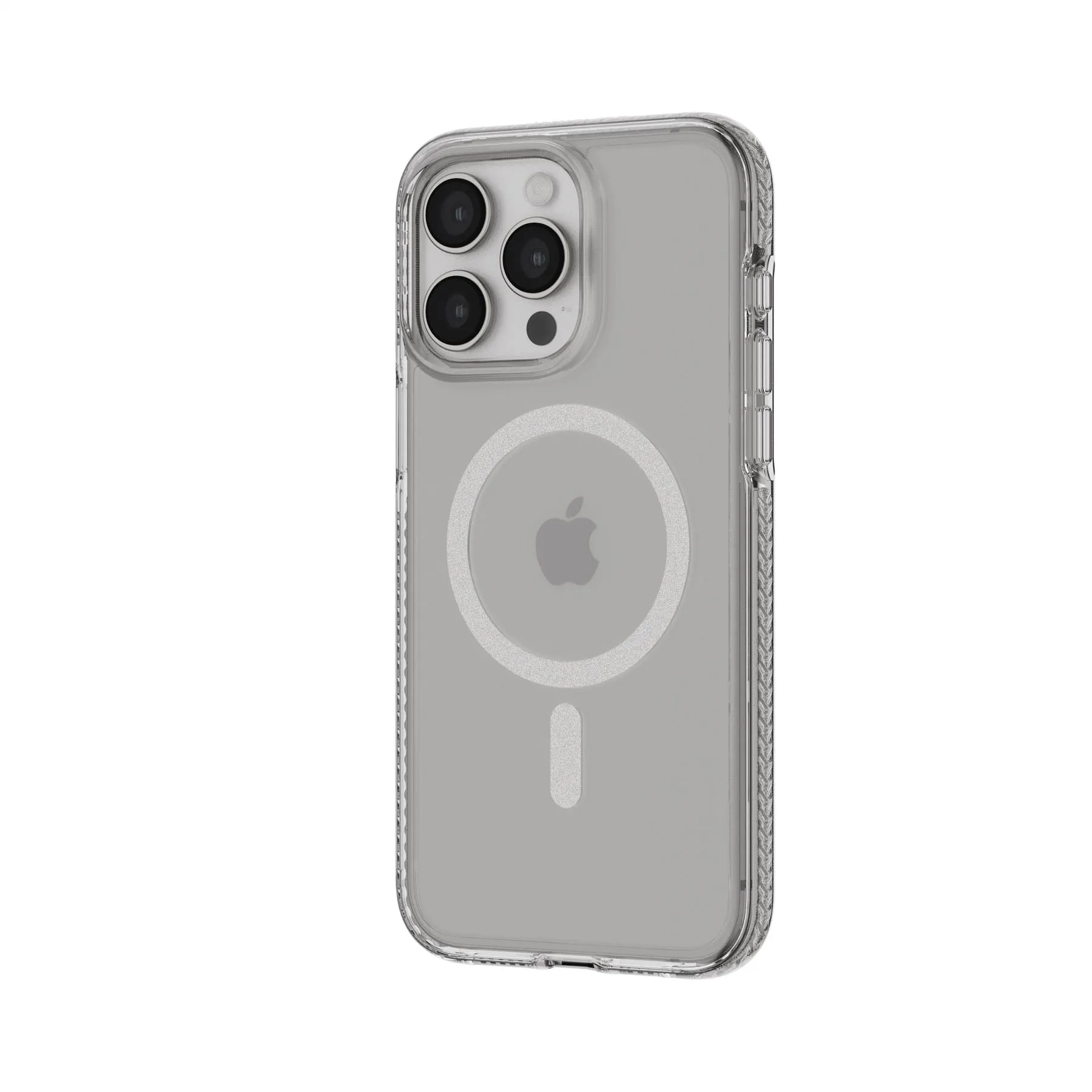 Exclusive EvoCrystal - Apple iPhone 15 Pro Max Case MagSafe Compatible  - White Titanium  Last Few Pieces!