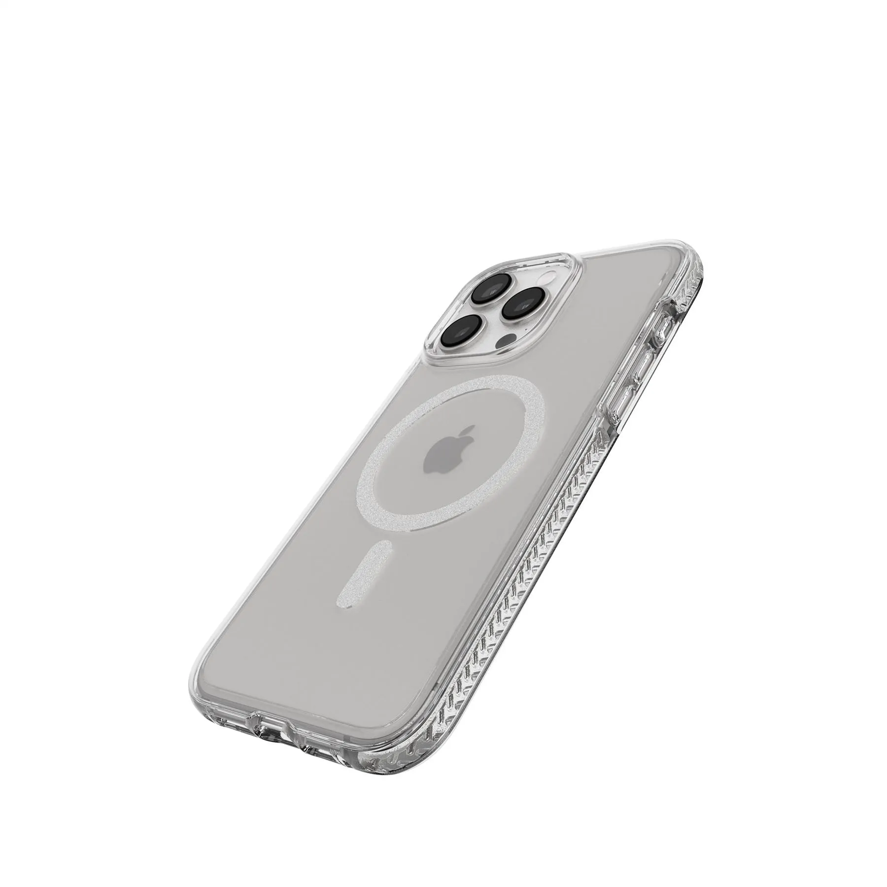 Exclusive EvoCrystal - Apple iPhone 15 Pro Max Case MagSafe Compatible  - White Titanium  Last Few Pieces!