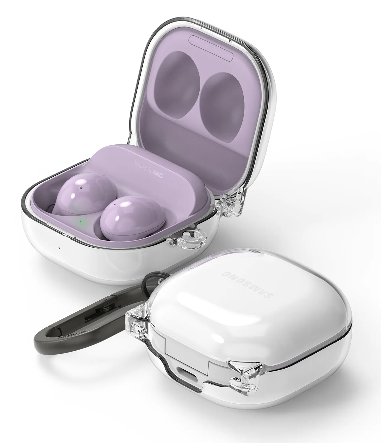 Exclusive Galaxy Buds FE / 2 Pro / Buds 2 / Galaxy Buds Pro / Live Case | Hinge - Clear  Stylish & Comfortable