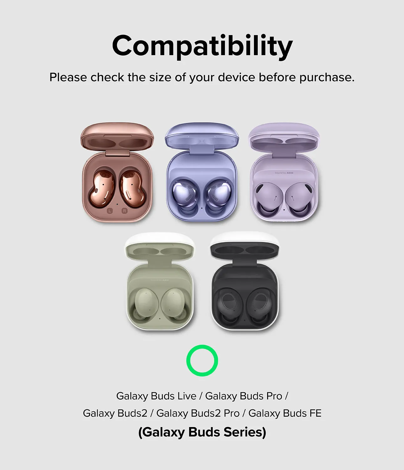 Exclusive Galaxy Buds FE / 2 Pro / Buds 2 / Galaxy Buds Pro / Live Case | Hinge - Clear  Stylish & Comfortable