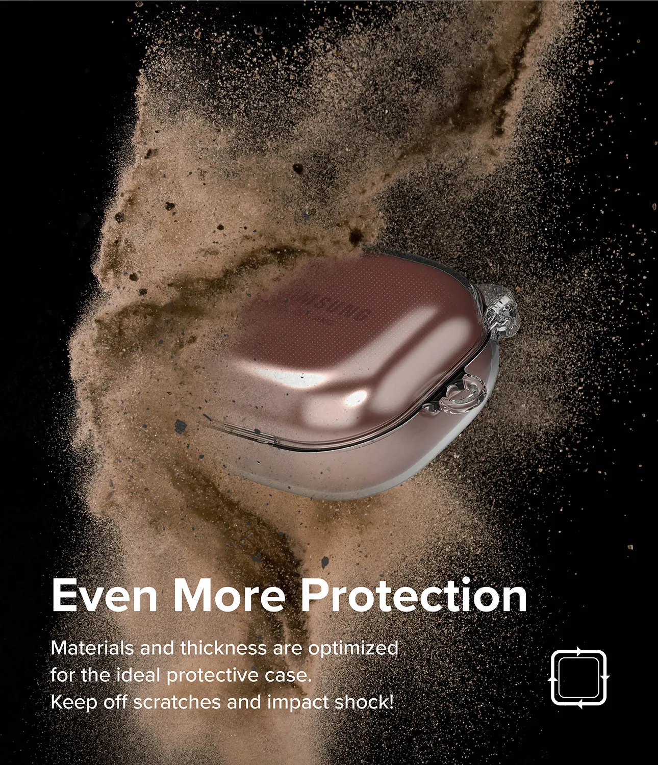Exclusive Galaxy Buds FE / 2 Pro / Buds 2 / Galaxy Buds Pro / Live Case | Hinge - Clear  Stylish & Comfortable