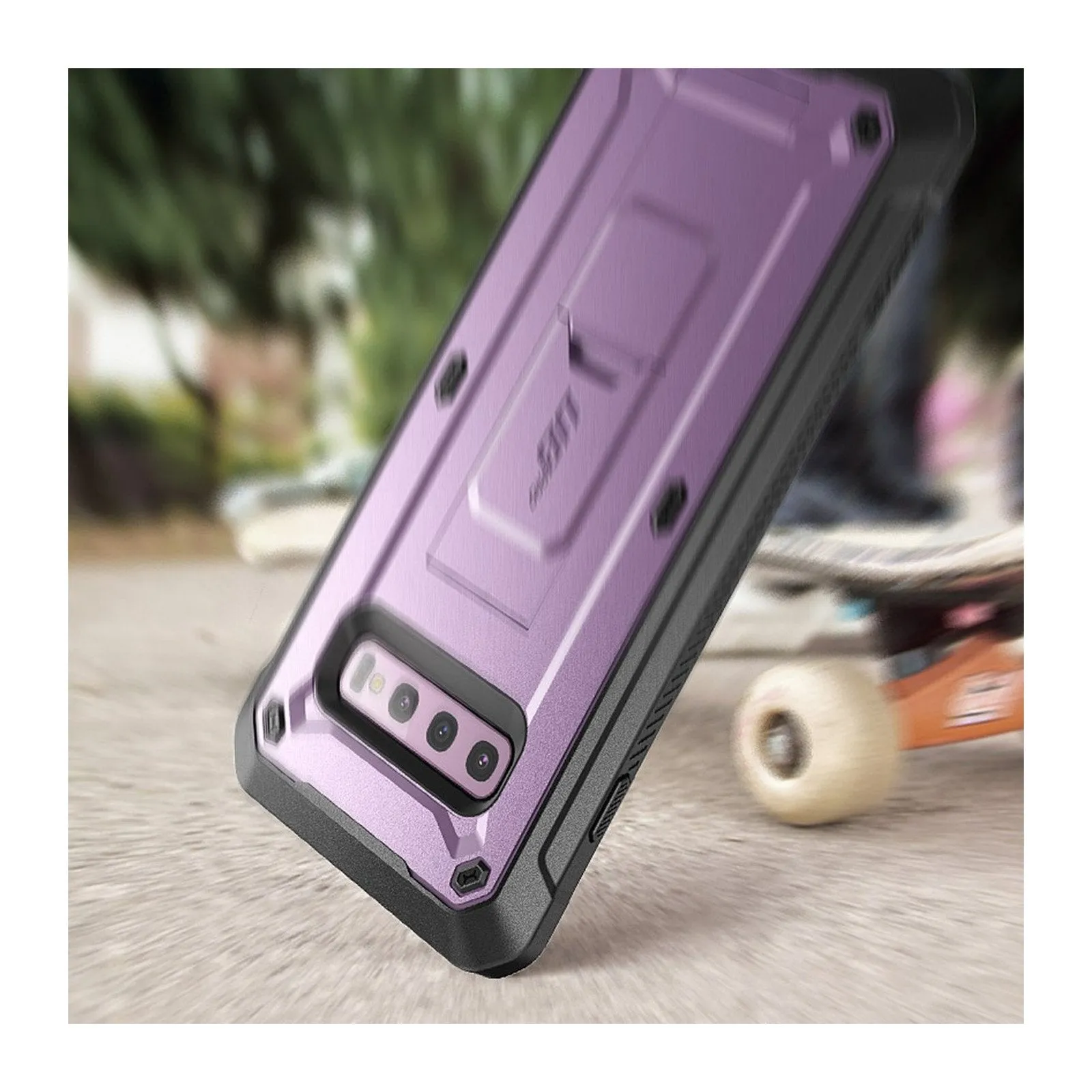 Exclusive Galaxy S10 Plus Unicorn Beetle Pro Full Body Rugged Holster Case-Purple  Going Fast!