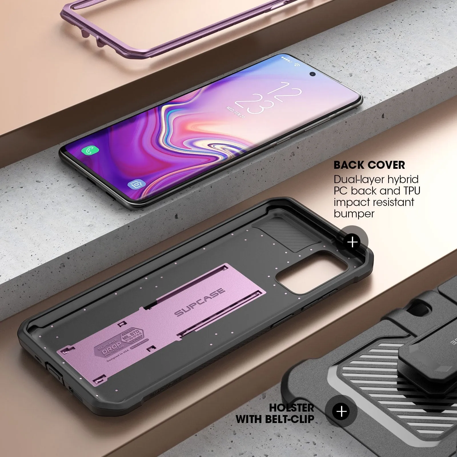 Exclusive Galaxy S20 Unicorn Beetle Pro Rugged Case- Metallic Purple  Almost Sold Out!