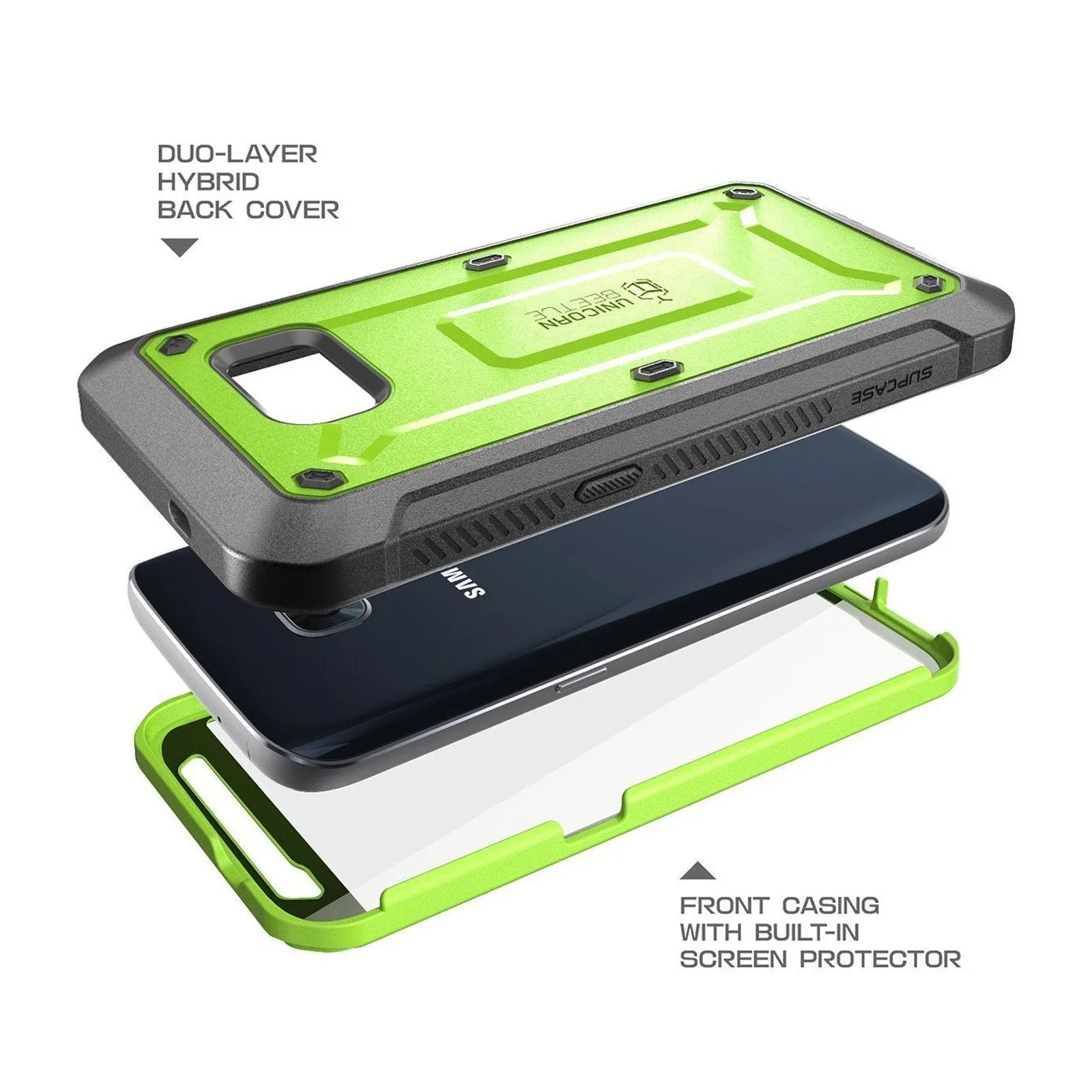 Exclusive Galaxy S7 Unicorn Beetle Pro Full Body Rugged Holster Case-Green  Dont Miss Out!