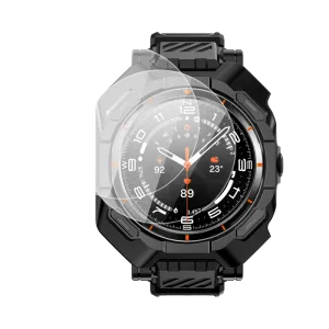 Exclusive Galaxy Watch7 Ultra 47mm Unicorn Beetle PRO Wristband Case with Glass Screen Protectors-Black  Last Few Pieces!
