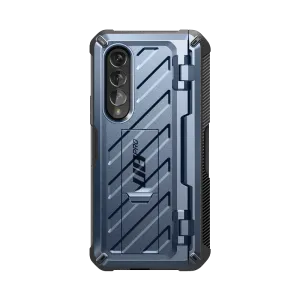 Exclusive Galaxy Z Fold3 Unicorn Beetle PRO Rugged Case with S-Pen Holder-Metallic Blue  Today Only!