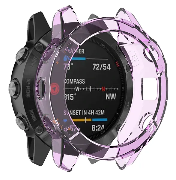 Exclusive Garmin Fenix 6s TPU Case (Transparent Purple)  Almost Sold Out!