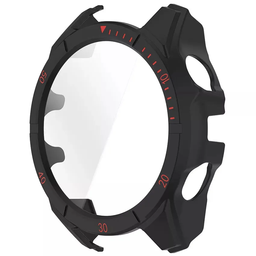 Exclusive Garmin Fenix 8 - 51mm SOLAR Hard Case with Glass (Black/Red)  Going Fast!