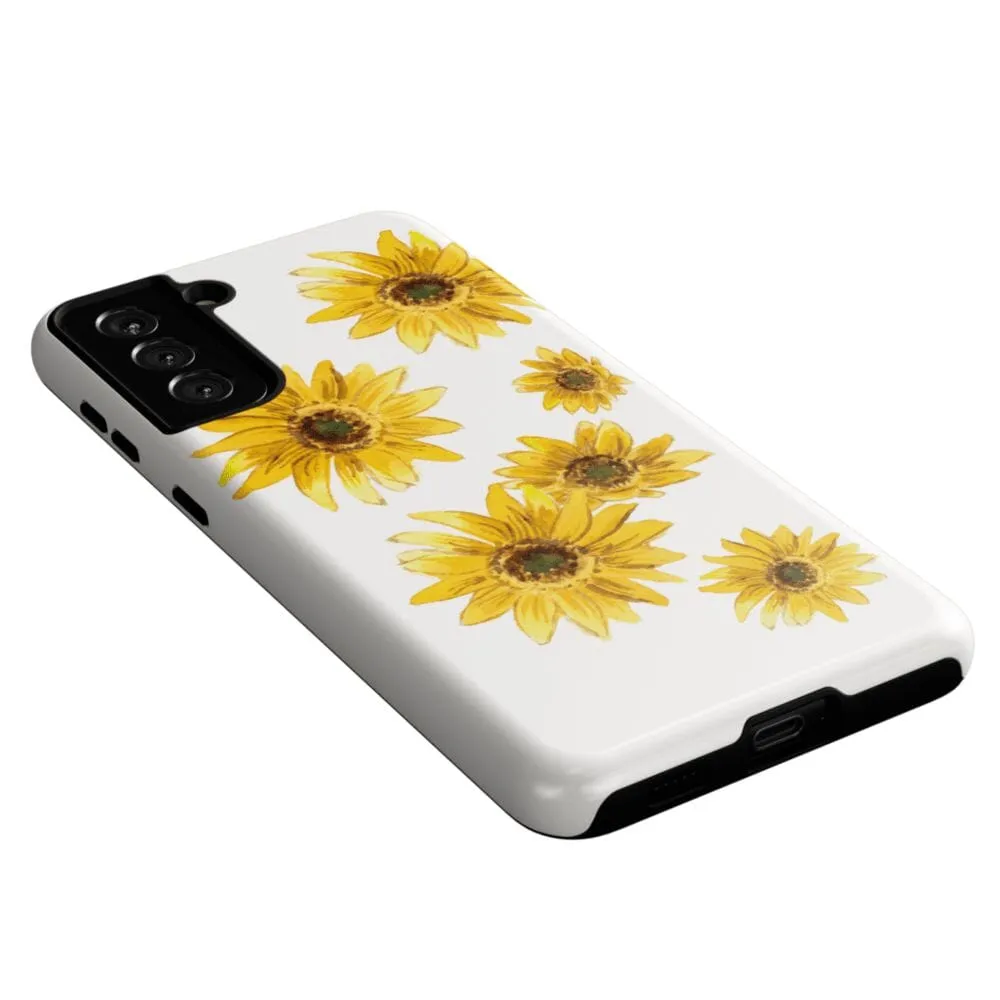 Exclusive Golden Garden | Yellow Sunflower Floral Samsung Case  Stylish & Comfortable