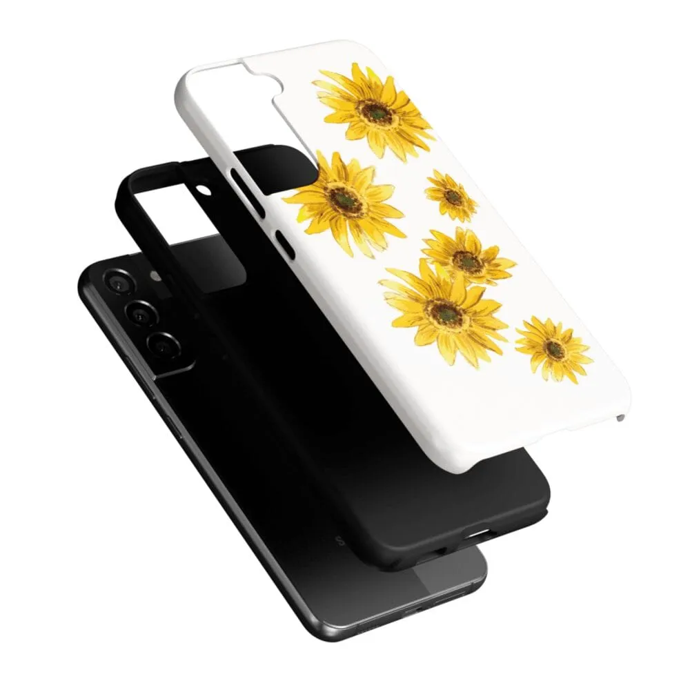 Exclusive Golden Garden | Yellow Sunflower Floral Samsung Case  Stylish & Comfortable