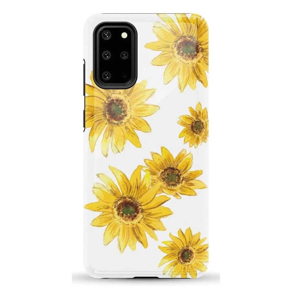 Exclusive Golden Garden | Yellow Sunflower Floral Samsung Case  Stylish & Comfortable
