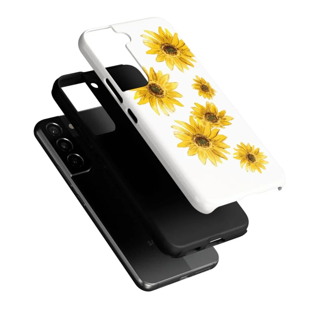 Exclusive Golden Garden | Yellow Sunflower Floral Samsung Case  Stylish & Comfortable