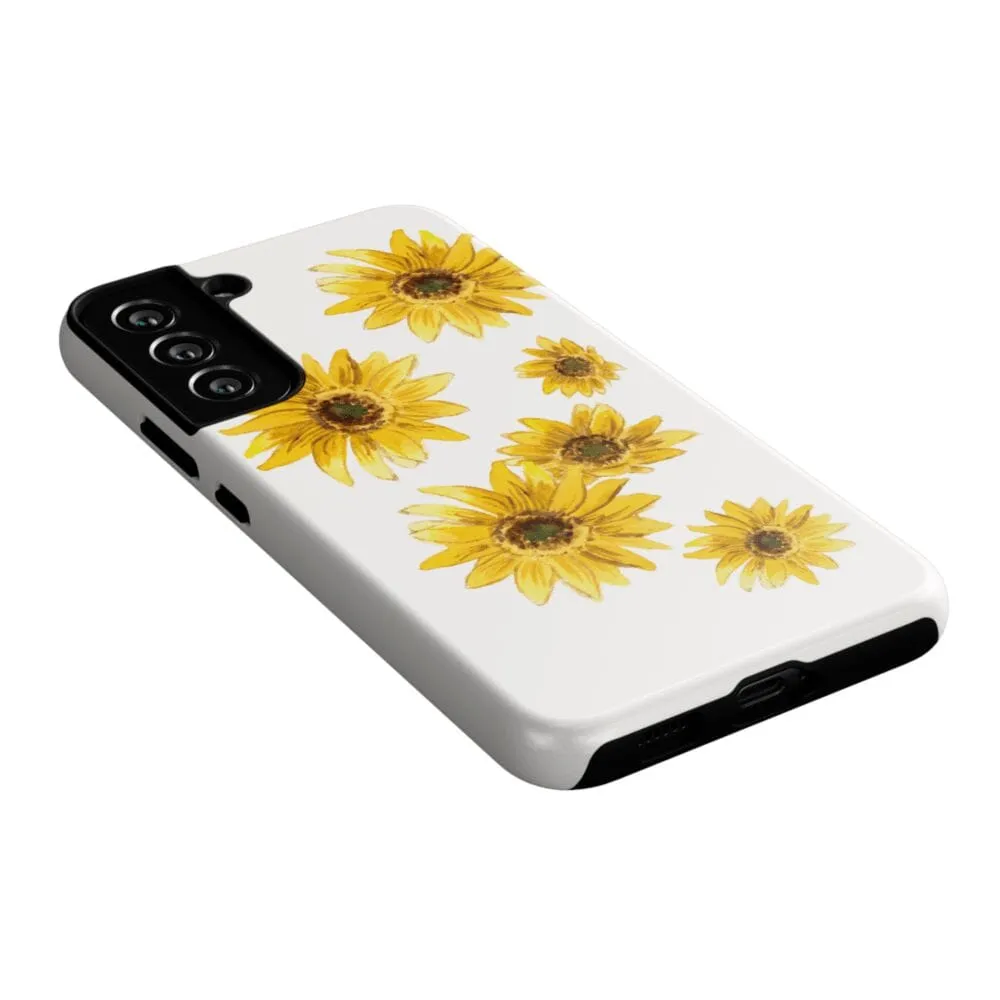 Exclusive Golden Garden | Yellow Sunflower Floral Samsung Case  Stylish & Comfortable