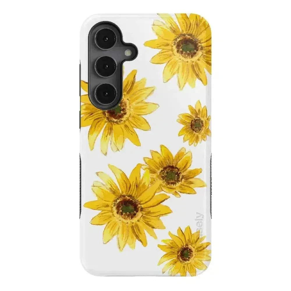 Exclusive Golden Garden | Yellow Sunflower Floral Samsung Case  Stylish & Comfortable
