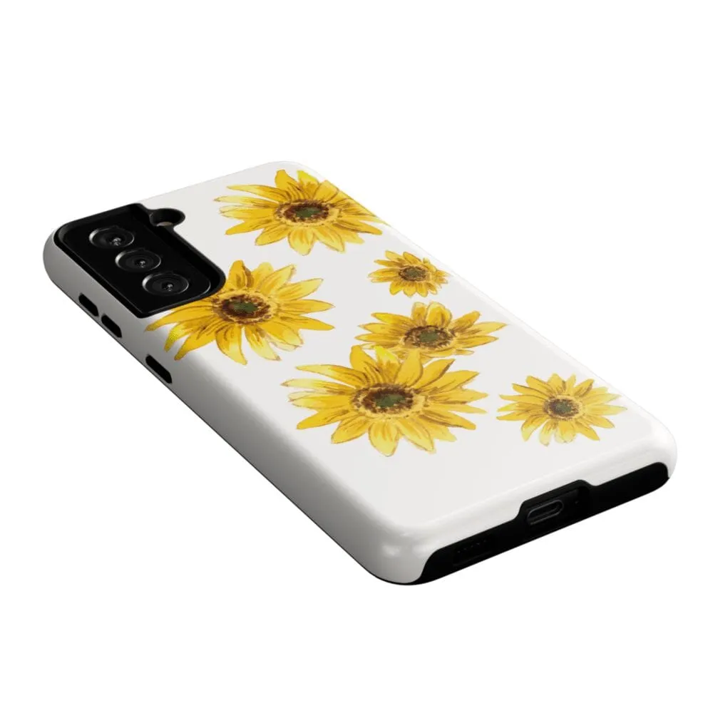 Exclusive Golden Garden | Yellow Sunflower Floral Samsung Case  Stylish & Comfortable