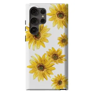 Exclusive Golden Garden | Yellow Sunflower Floral Samsung Case  Stylish & Comfortable