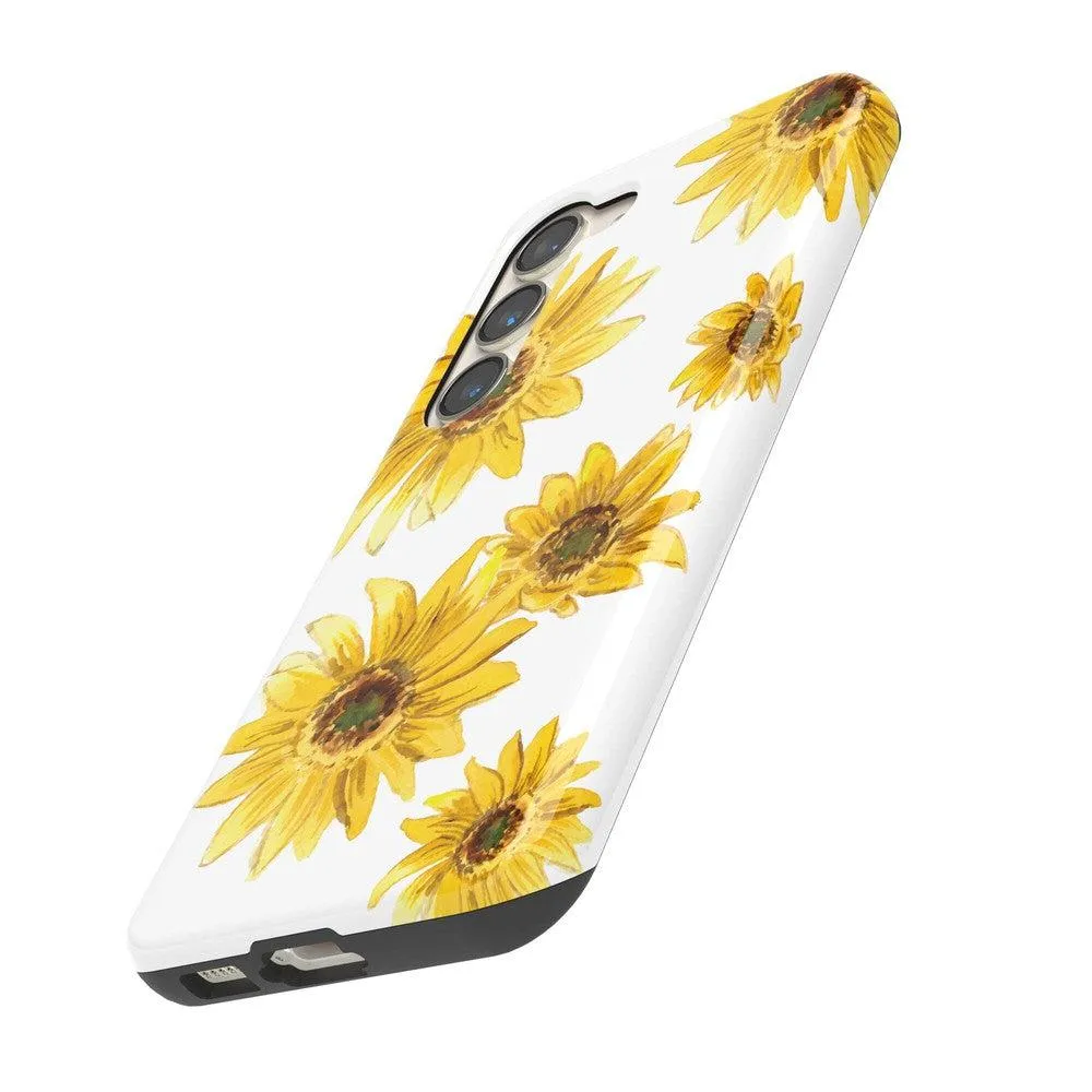 Exclusive Golden Garden | Yellow Sunflower Floral Samsung Case  Stylish & Comfortable