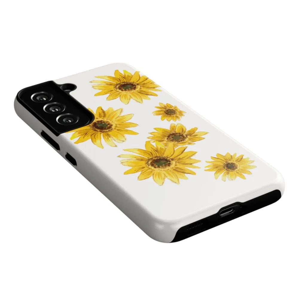 Exclusive Golden Garden | Yellow Sunflower Floral Samsung Case  Stylish & Comfortable