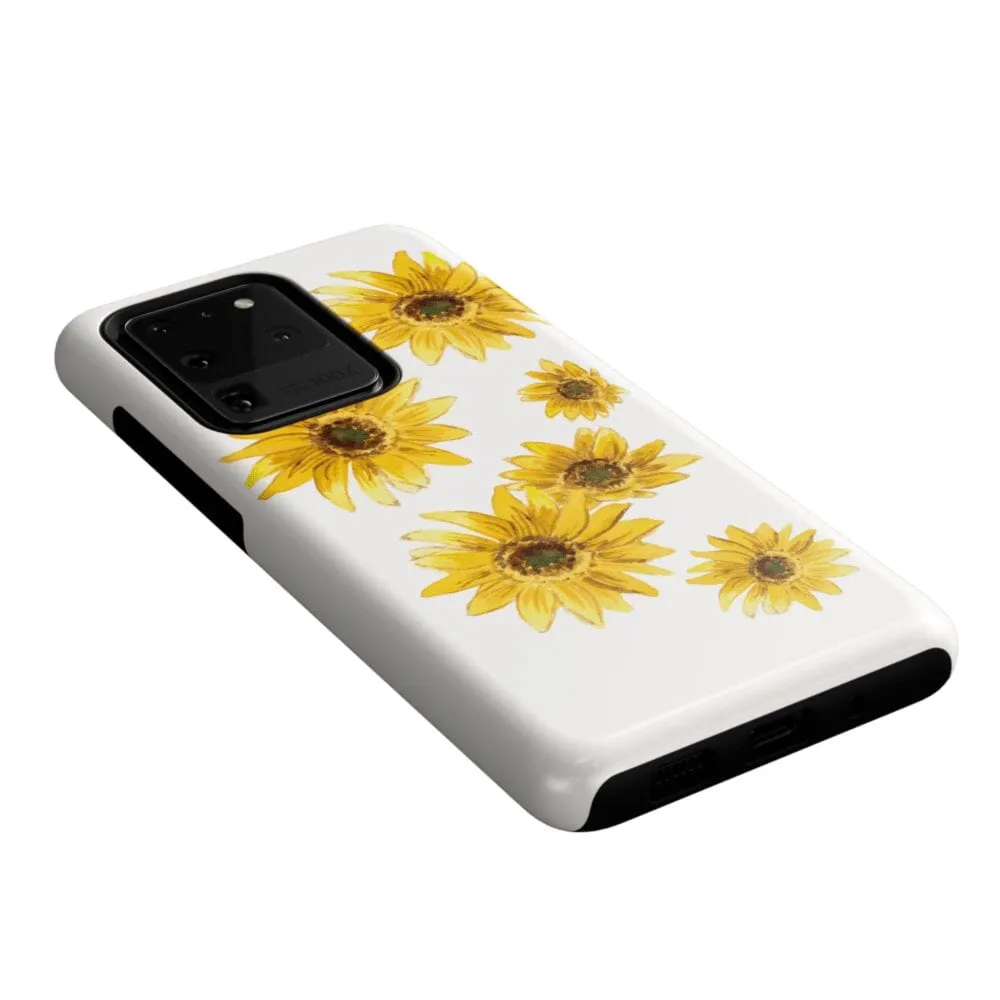 Exclusive Golden Garden | Yellow Sunflower Floral Samsung Case  Stylish & Comfortable