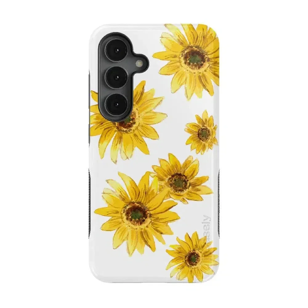 Exclusive Golden Garden | Yellow Sunflower Floral Samsung Case  Stylish & Comfortable