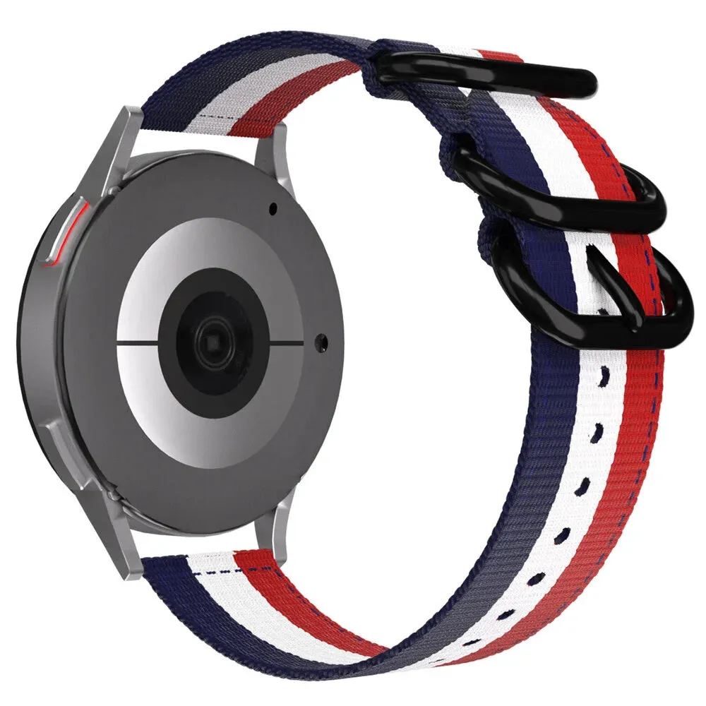 Exclusive Huawei Watch 3 (Pro) Nylon Strap with Buckle (Red/White/Blue)  Today Only!