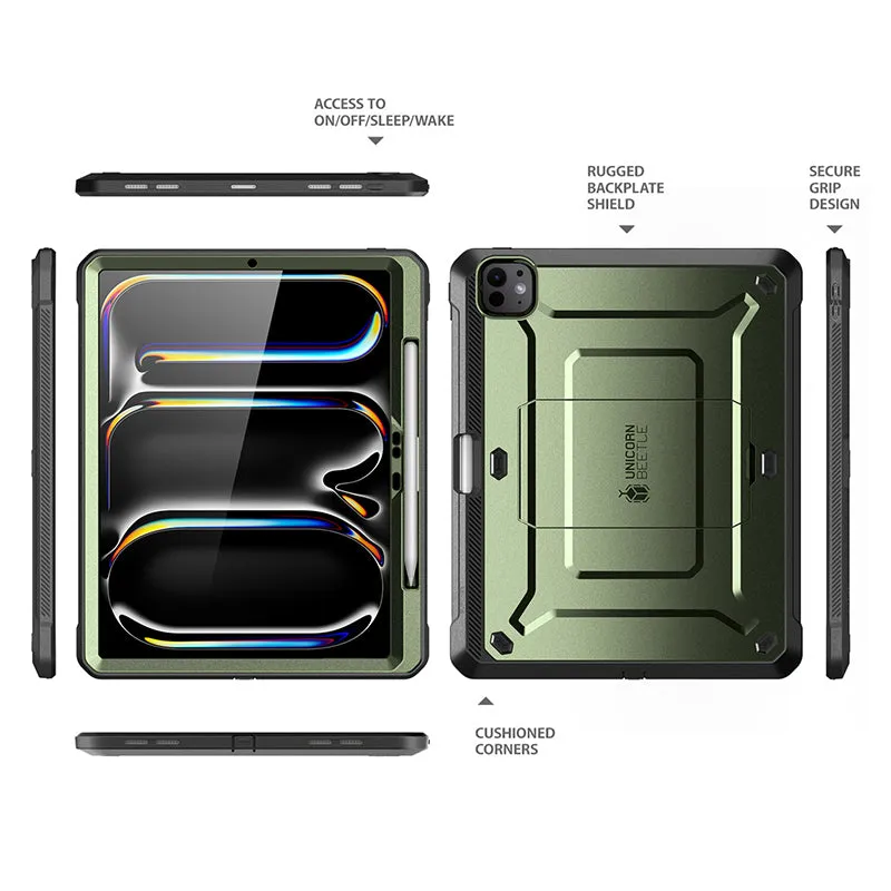 Exclusive iPad Pro 11 Inch (2024) Unicorn Beetle Pro Rugged Case-Dark Green  Limited Availability!