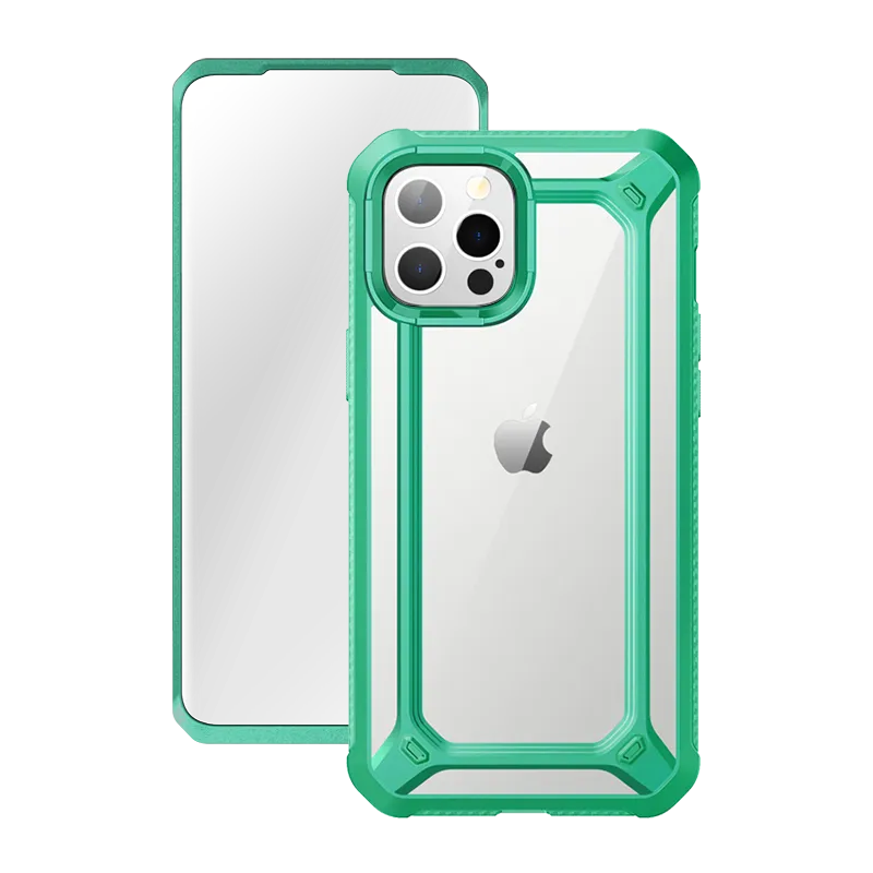 Exclusive iPhone 12 Pro Max 6.7 inch Unicorn Beetle Exo with Screen Protector Clear Case-Mint Green  Stylish & Comfortable