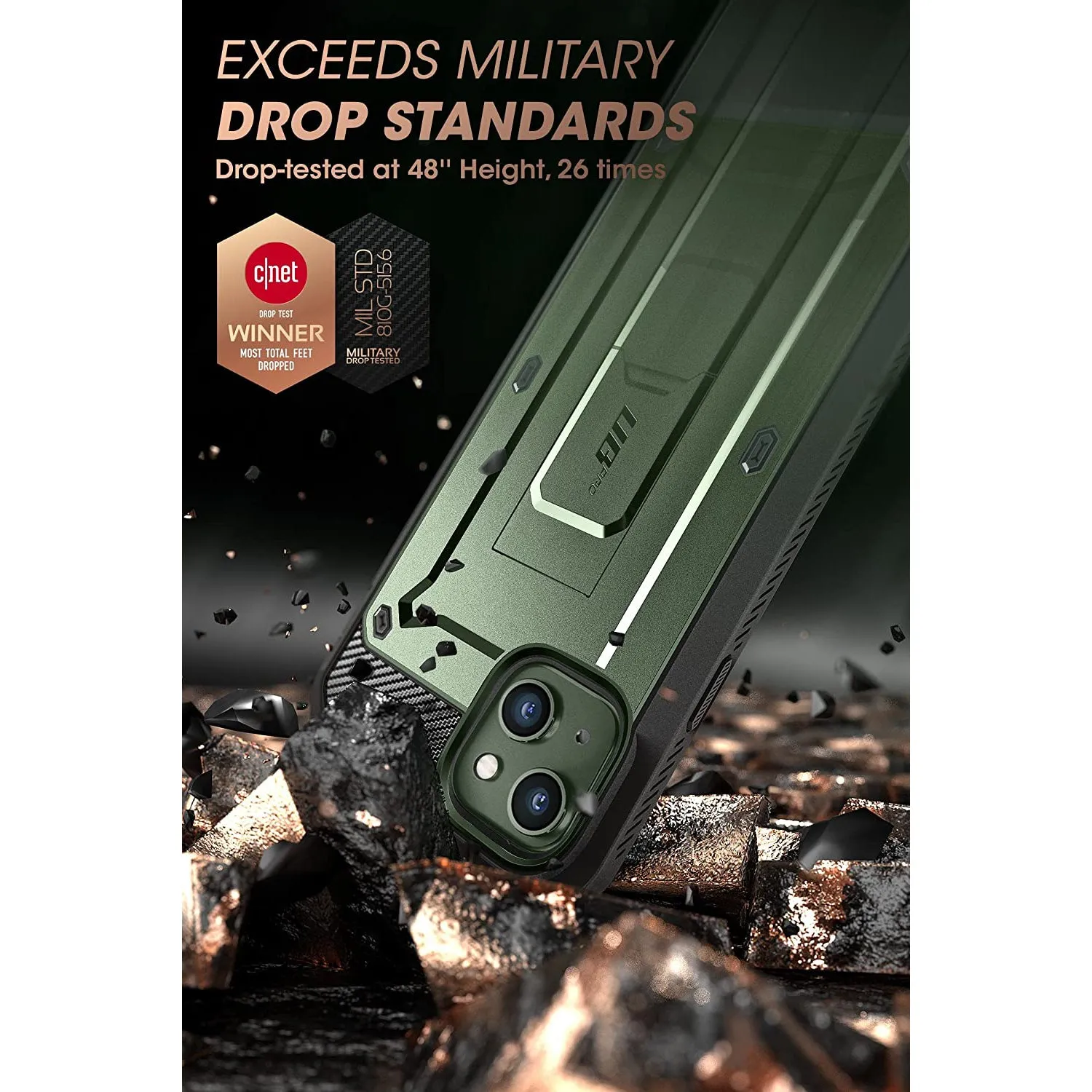 Exclusive iPhone 13 6.1 inch Unicorn Beetle Pro Rugged Case-Dark Green  Almost Sold Out!