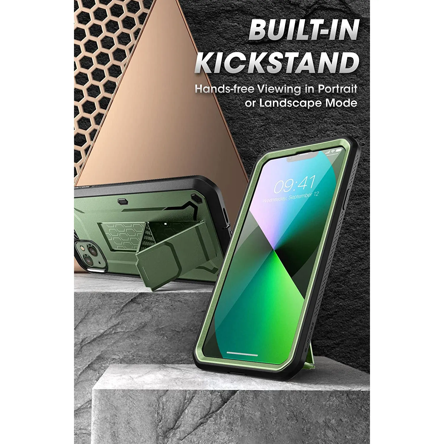 Exclusive iPhone 13 6.1 inch Unicorn Beetle Pro Rugged Case-Dark Green  Almost Sold Out!