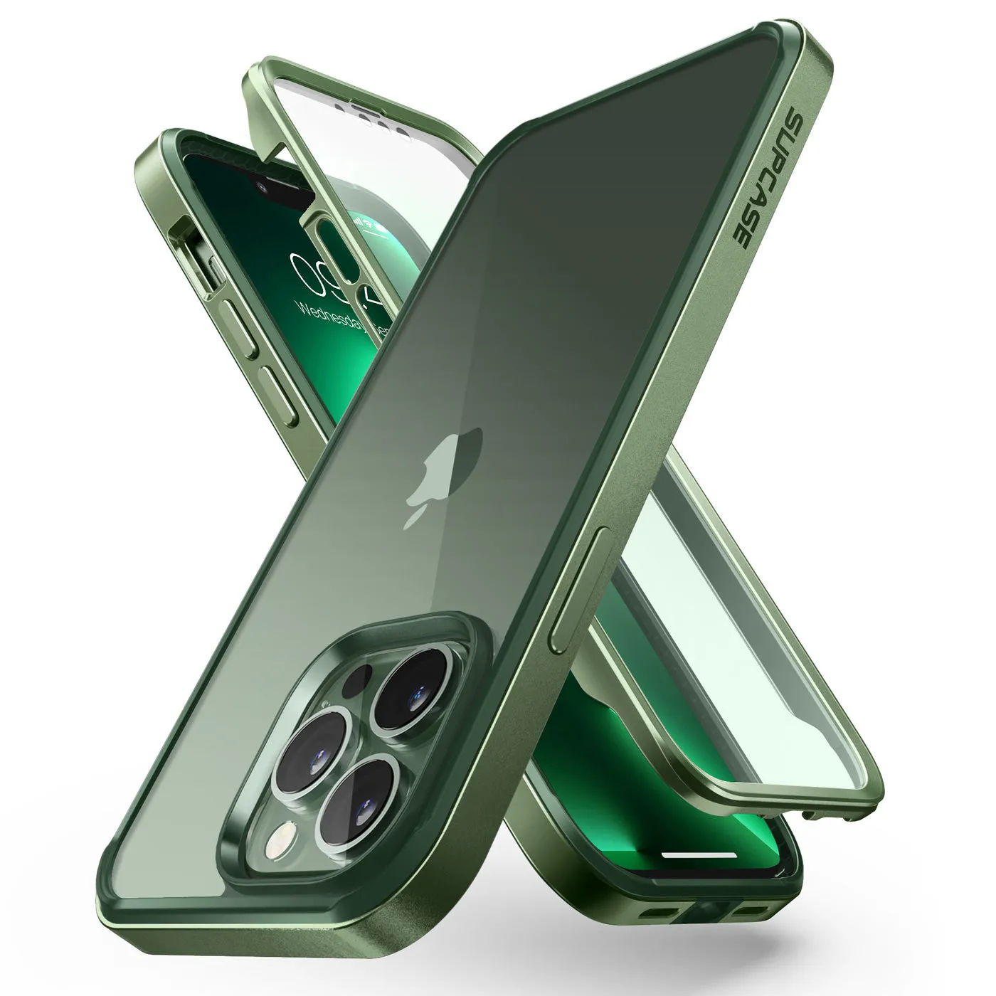 Exclusive iPhone 13 Pro Max 6.7 inch Unicorn Beetle Edge with Screen Protector Clear Case-Dark Green  Stylish & Comfortable