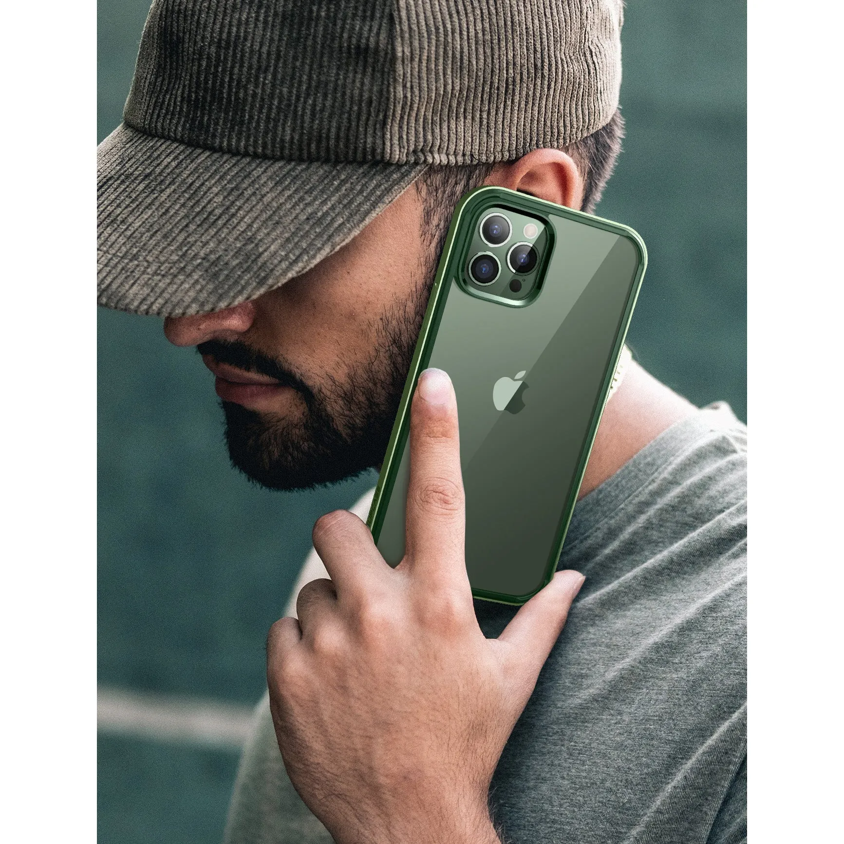 Exclusive iPhone 13 Pro Max 6.7 inch Unicorn Beetle Edge with Screen Protector Clear Case-Dark Green  Stylish & Comfortable