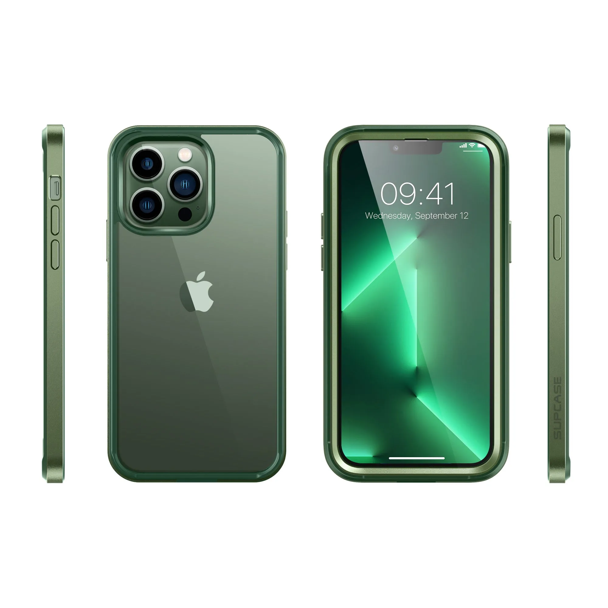 Exclusive iPhone 13 Pro Max 6.7 inch Unicorn Beetle Edge with Screen Protector Clear Case-Dark Green  Stylish & Comfortable