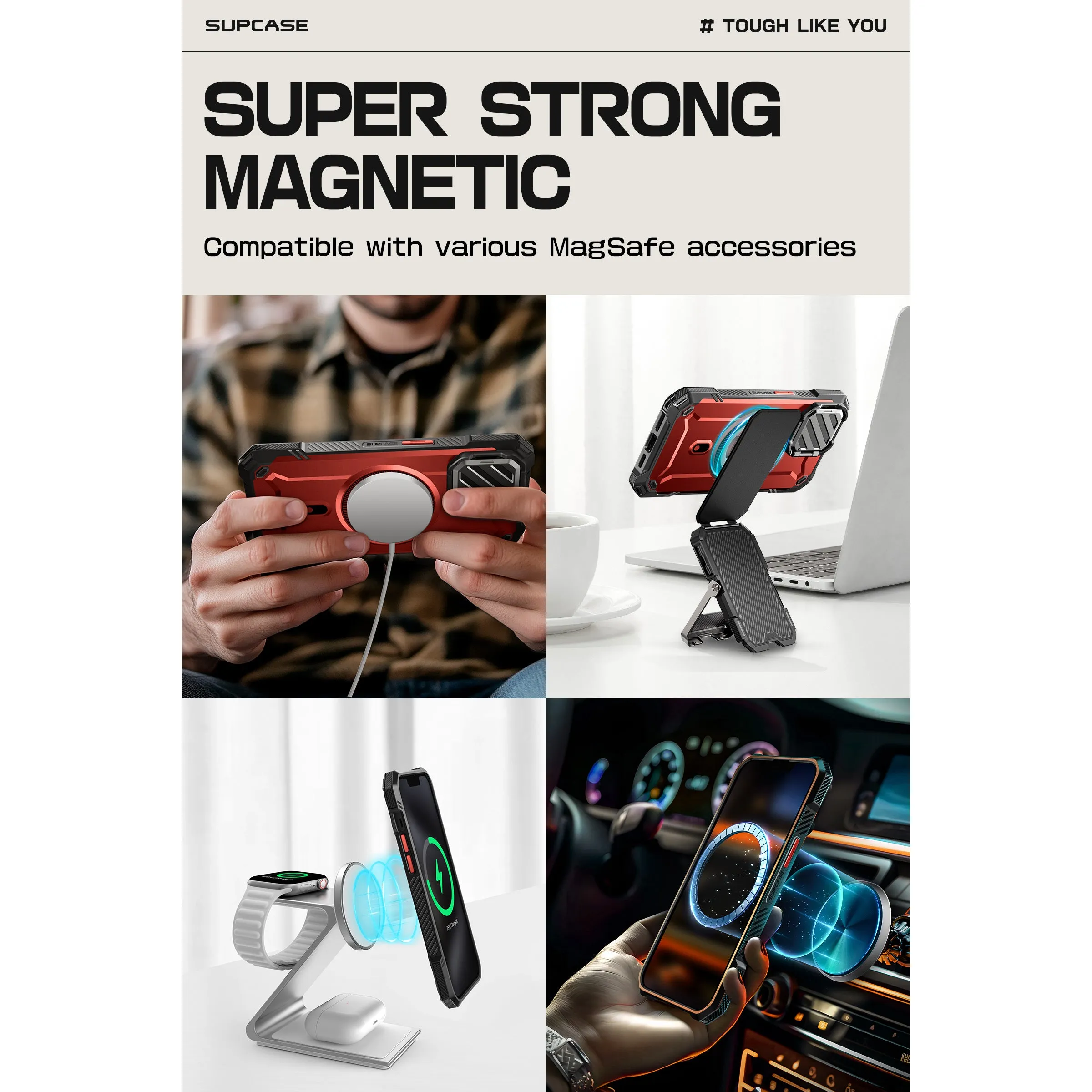 Exclusive iPhone 16e  Unicorn Beetle MAG XT MagSafe Case-Metallic Red  Last Few Pieces!