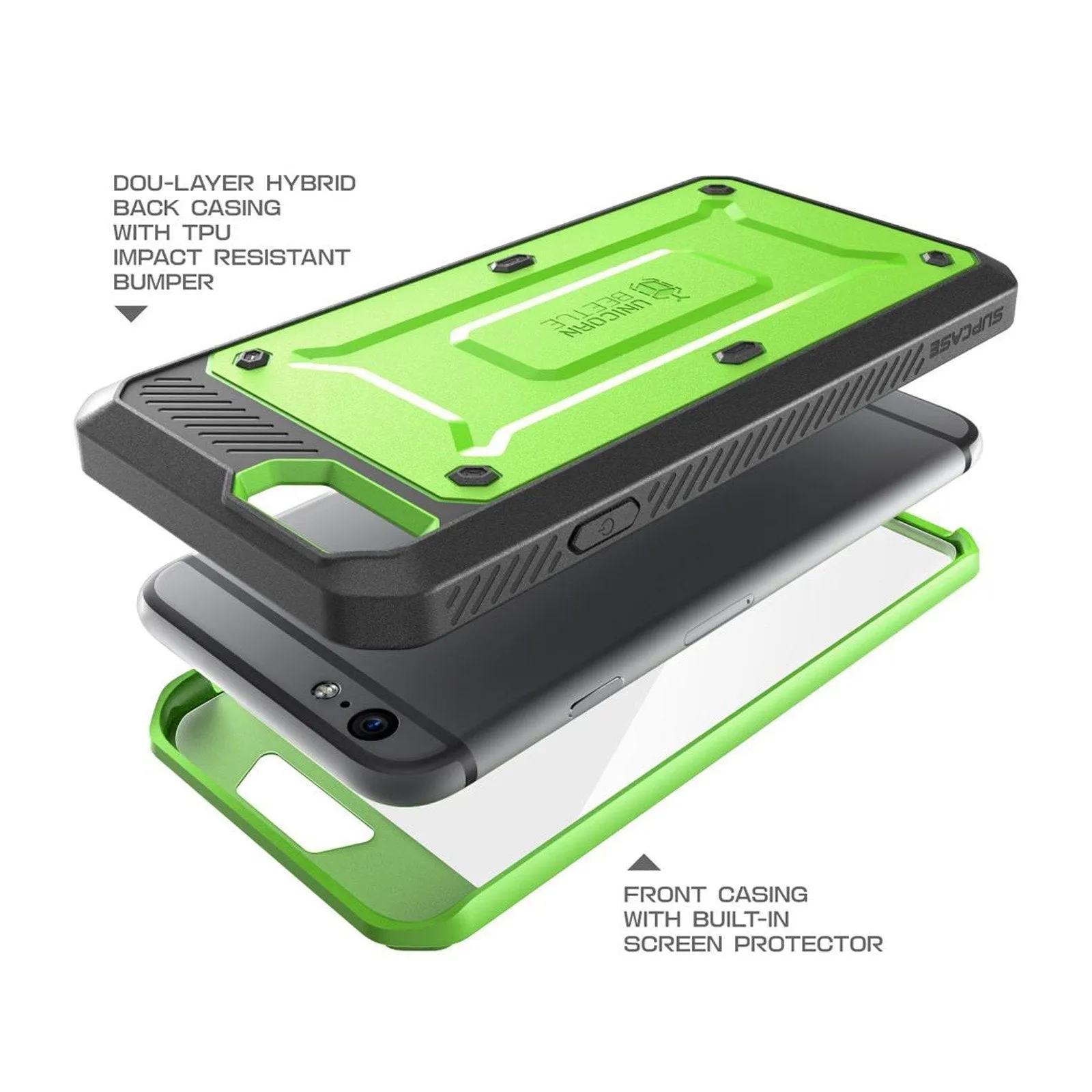 Exclusive iPhone 6 / 6S Unicorn Beetle Pro Full Body Rugged Holster Case with Screen Protector-Green  Today Only!