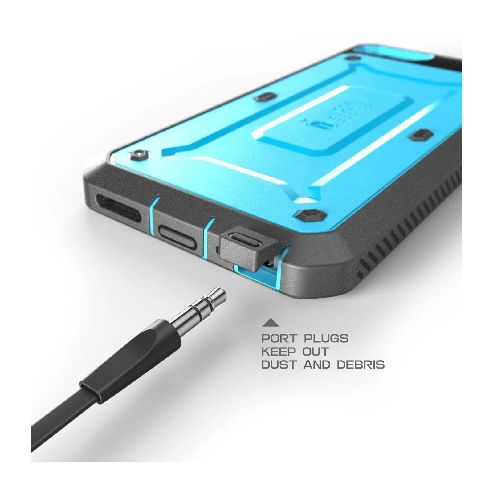 Exclusive iPhone 6 Plus / 6S Plus Unicorn Beetle Pro Full Body Rugged Holster Case with Screen Protector-Blue  Last Few Pieces!
