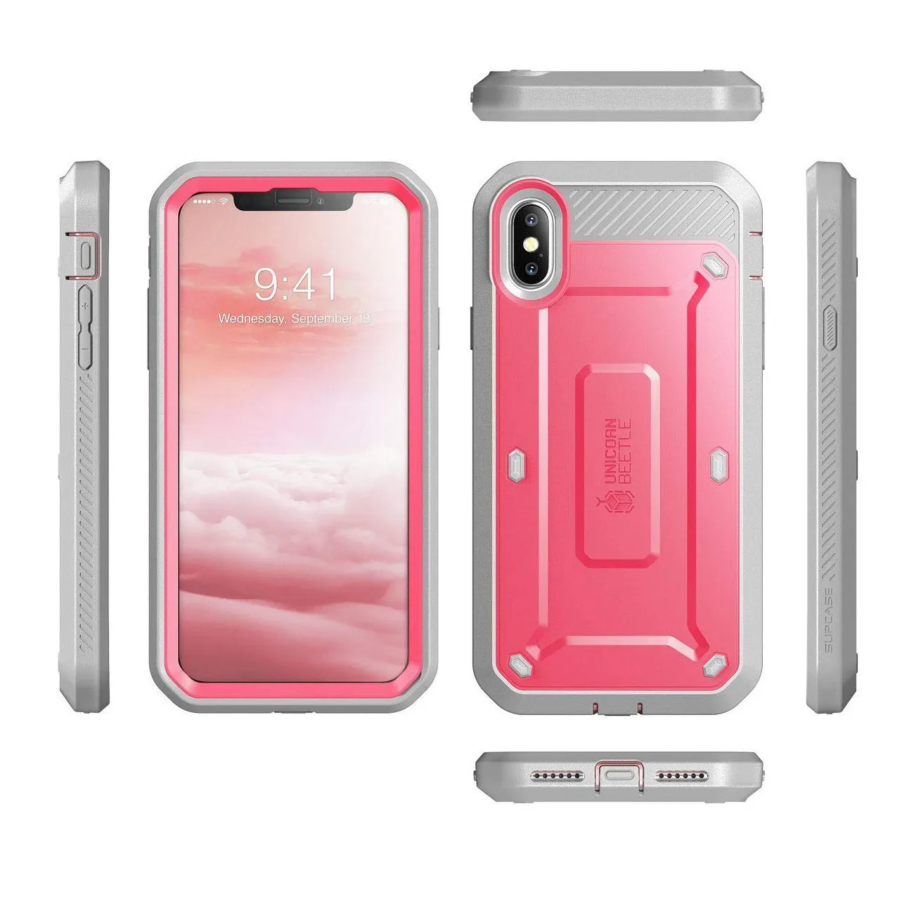 Exclusive iPhone X / XS Unicorn Beetle Pro Rugged Holster Case-Pink  Going Fast!