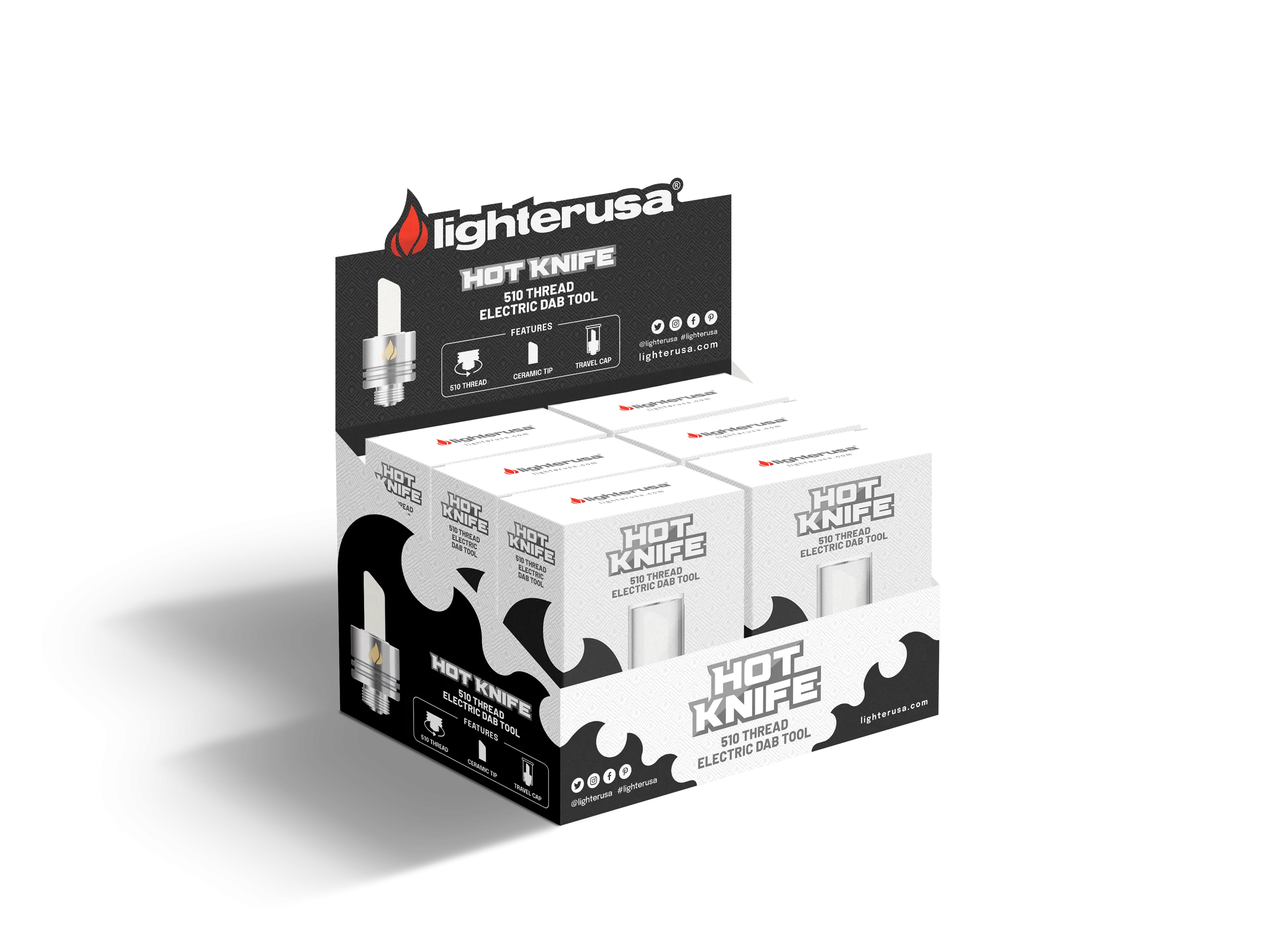 Exclusive Lighter USA Hot Knife 510 Thread Electric Dab Tool  Ends Soon!