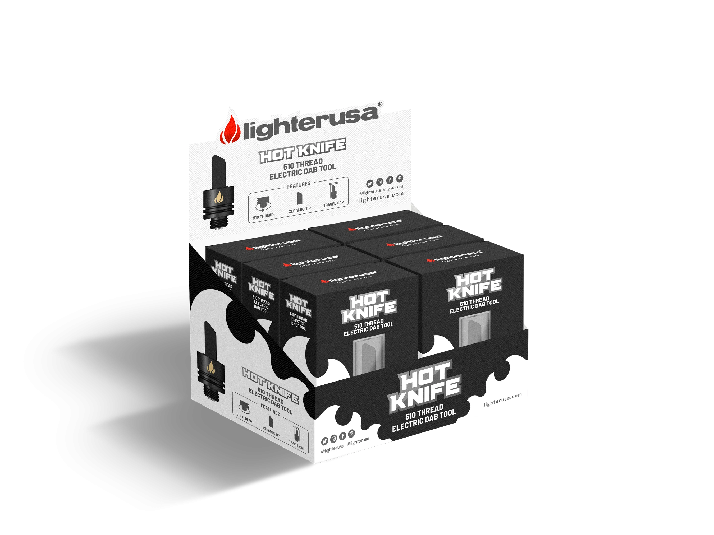 Exclusive Lighter USA Hot Knife 510 Thread Electric Dab Tool  Ends Soon!