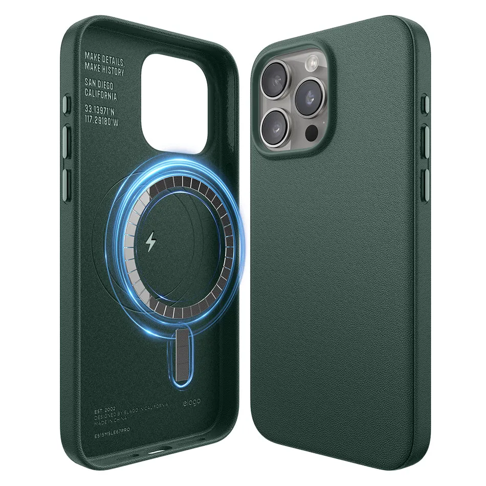 Exclusive MagSafe Leather Case for iPhone 15 Pro Max  Dont Miss Out!