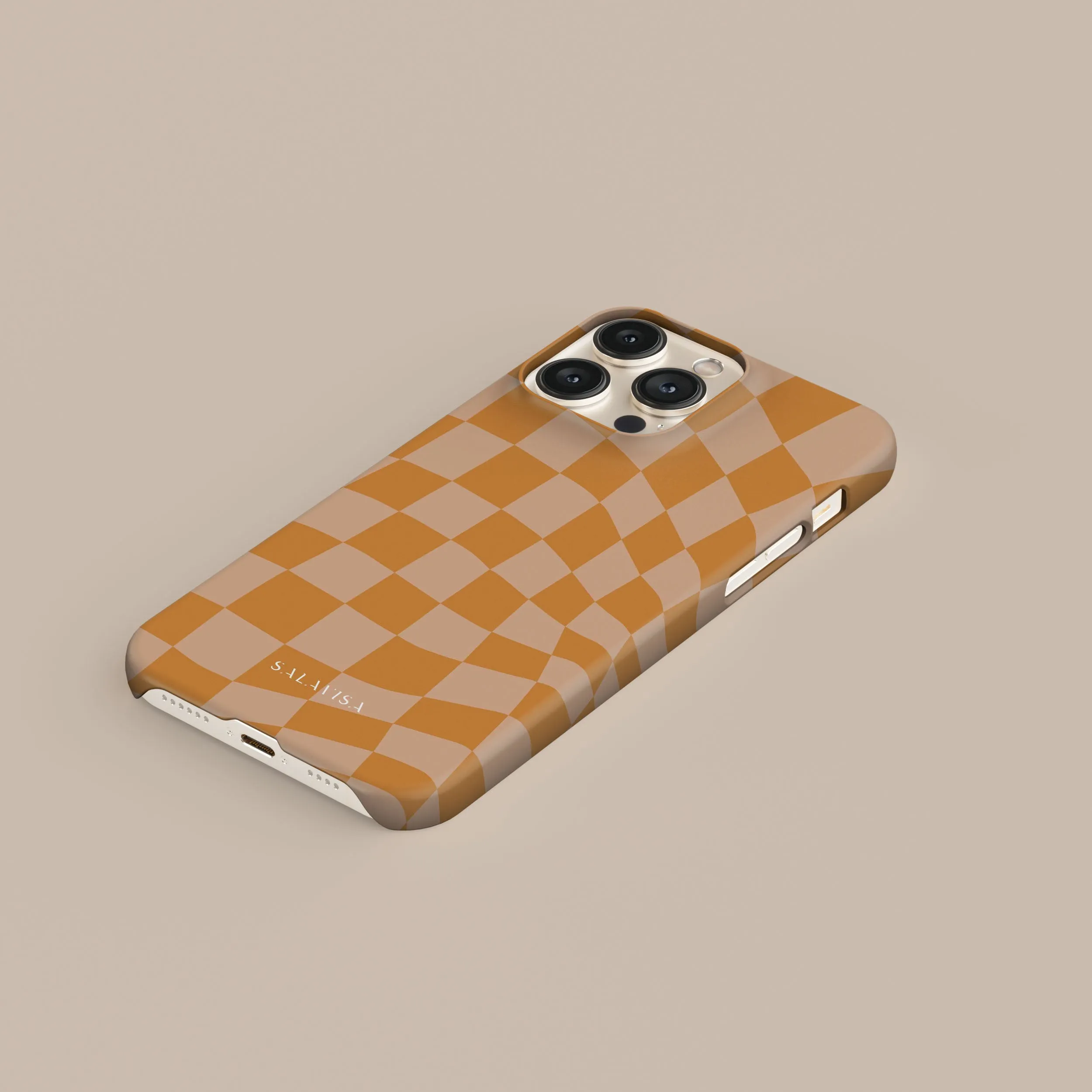 Exclusive Orange Wave Checkered Phone Case  Today Only!