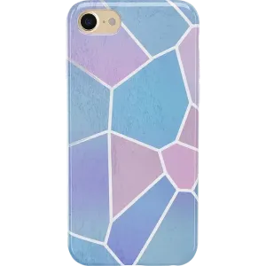 Exclusive Other Side | Holographic Metallic Stained Glass Marble Case  Limited Availability!