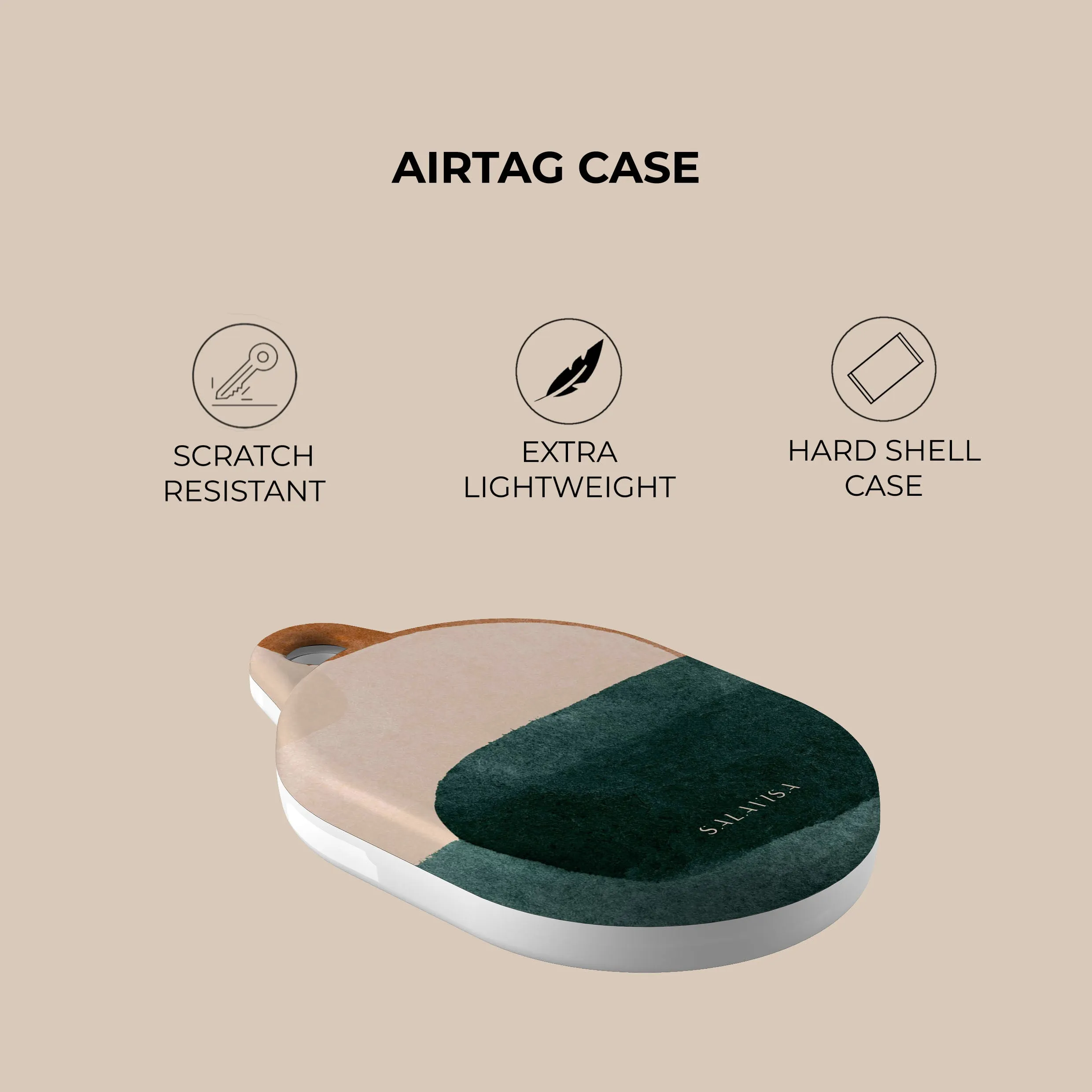 Exclusive Pink & Forest Green Luxe AirTag Holder  Limited Stock!