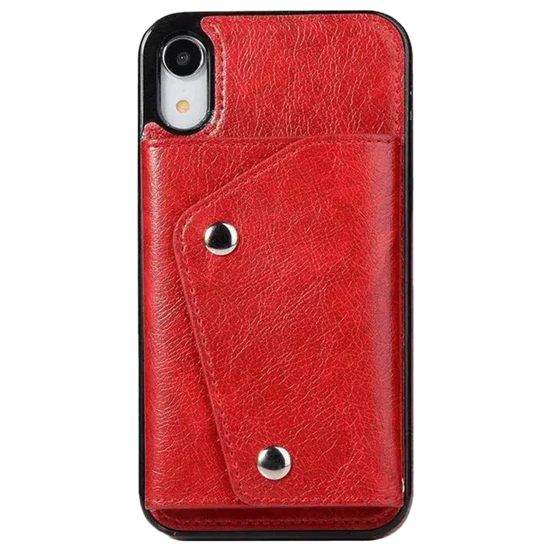 Exclusive Red Vegan Leather | Wallet Case  Limited Availability!