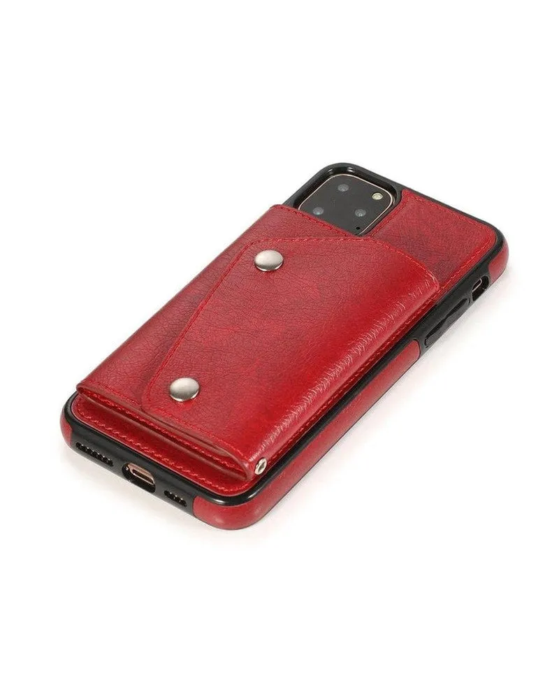 Exclusive Red Vegan Leather | Wallet Case  Limited Availability!