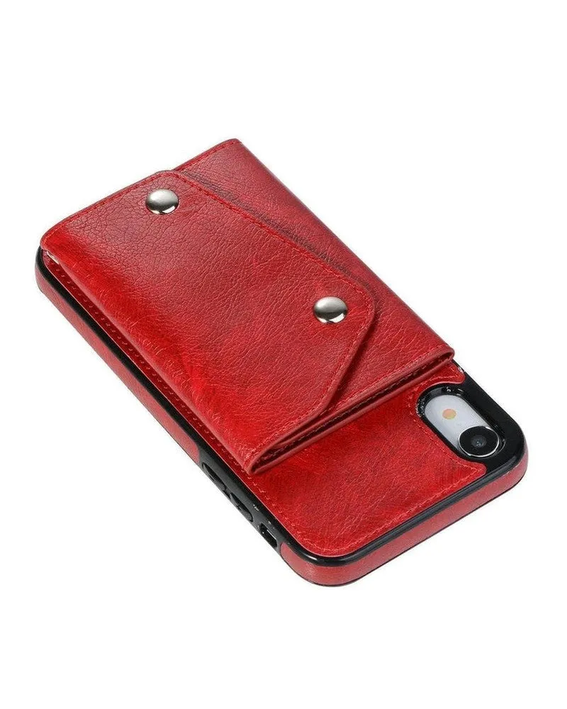 Exclusive Red Vegan Leather | Wallet Case  Limited Availability!